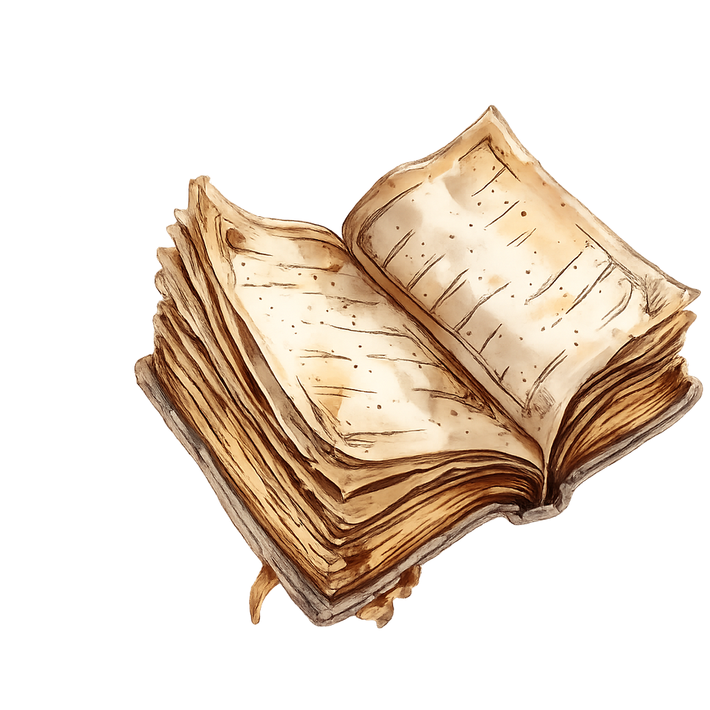 Vintage open book illustration